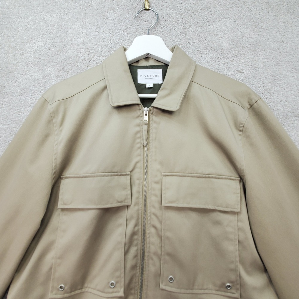 Five Four‎ Jacket Mens S Khaki Utility Chore Field Safari Gorpcore  LightWeight